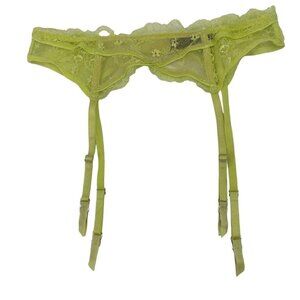 Victoria’s Secret Neon Lace Waist Clincher Suspender Garter Belt M / L Lingerie